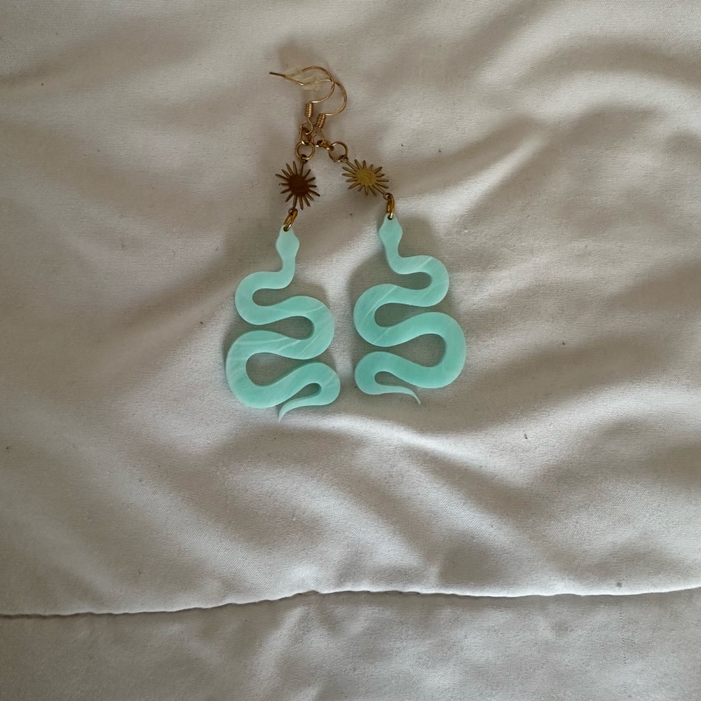 Artisan Snake Earrings